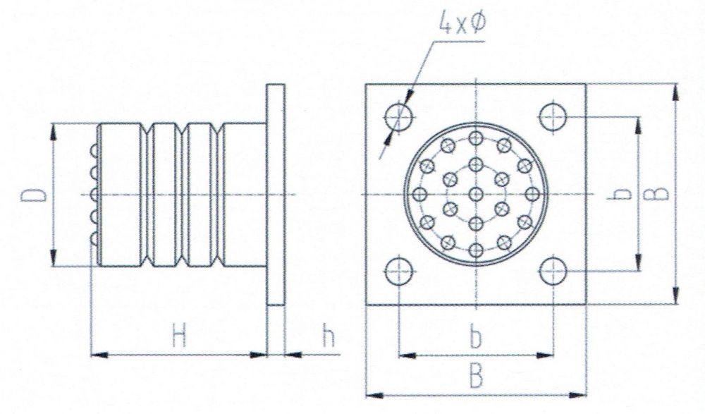 点击查看大图 JHQ-C型钢板底托型聚氨酯缓冲器外形尺寸图.jpg
